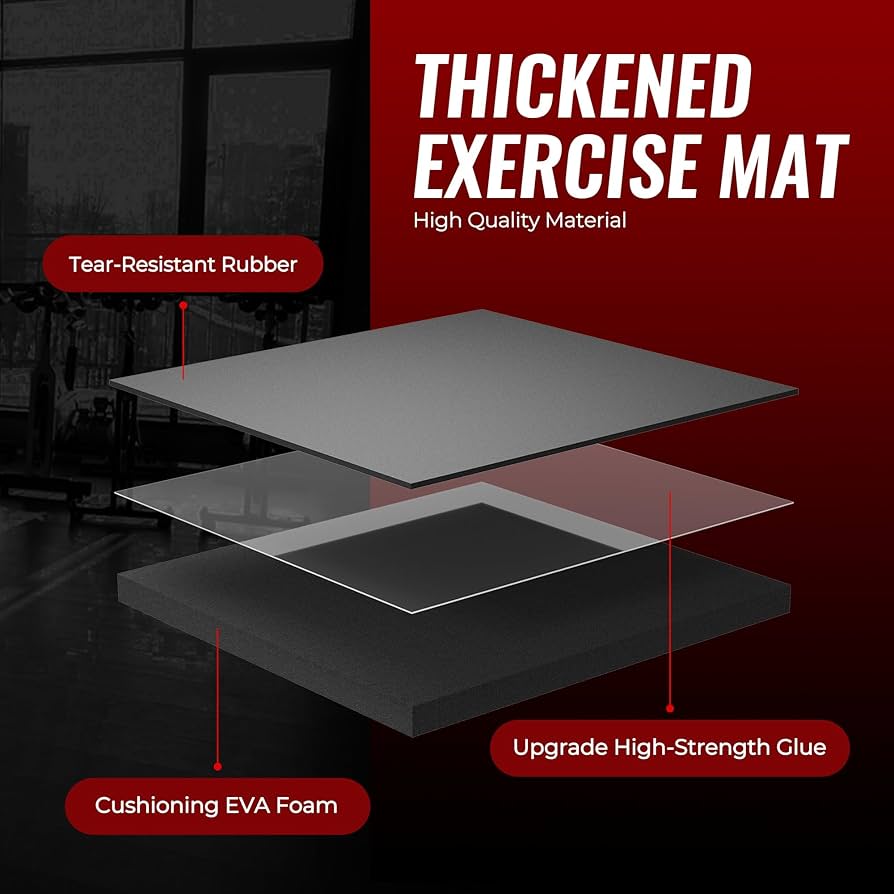 Amazon.com: SUPERJARE 0.56'' Thick 12 Pcs 48 Sq Ft Rubber