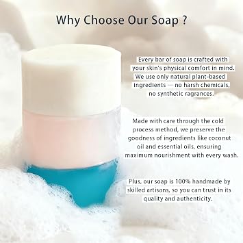 Cleansing Soap Bar for Face & Body & Bath 3Pack 3.3Oz, with Premium Amino Acid Essential Oils, Plant Based Cold Process Cleansing Bar Soap Wash for Women and Men All Skin Travel Accessories
