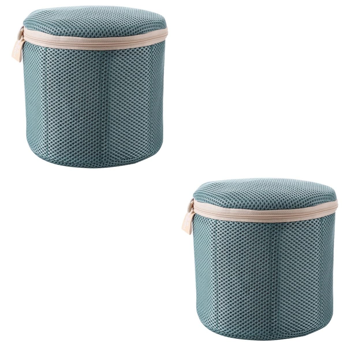 Alipis 2piezas Bolsa De Lavandería Reutilizable Para Sujetadores Bolsa De Lavado Cremallera Protección Para Ropa Interior y Lencería Para Máquina De Lavar