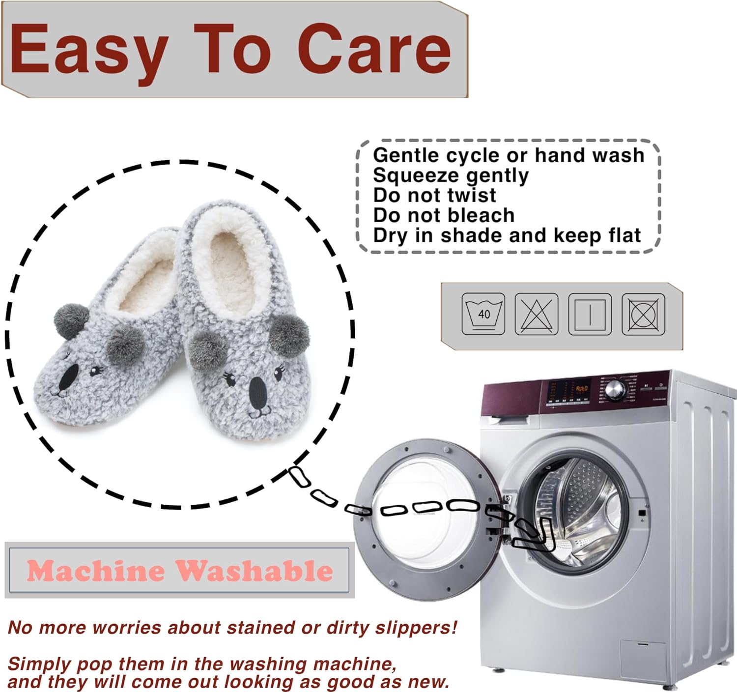 cosyone1997 Cute Animal Slippers Indoor Soft Sole, Cozy Fuzzy Slipper Socks Inspired Style, Family Sizes for Toddler Kids Big Kid Teen Adult - Image 7