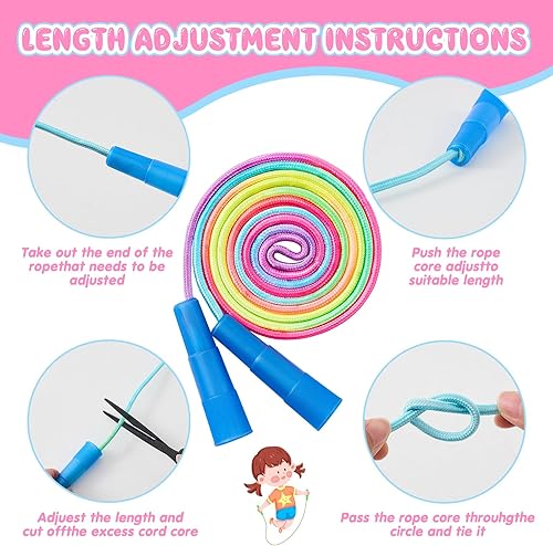 Miniatura 4 de El juego de 8 piezas de aro desmontable y cuerda de saltar incluye 4 cuerdas de saltar y 4 aros de tamaño de peso ajustable, equipo de regalo