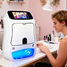 Smart 3D Nail Painting Machine, Portable Digital Nail Art Printer, Support WiFi/DIY, Professional Nail Printer Machine for Beauty & Personal Care for Girls Home Nails