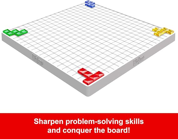 Mattel Games Blokus Strategy Board Game for Kids & Families with Color Blind Accessible Pieces & Just One Rule