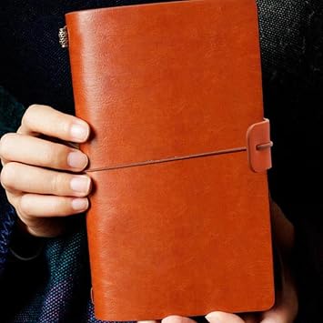 YUANstore Vintage Hardcover Notebook Spiral Faux Leather Dairy Note Book School Office Supply For Students Business Notebooks Making Notes