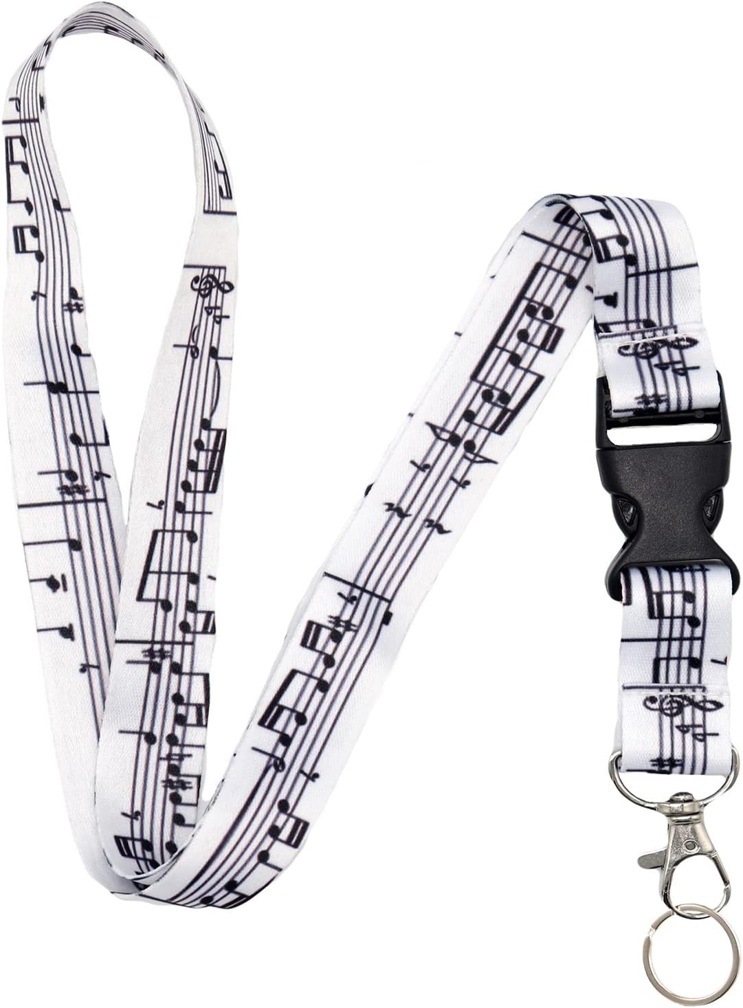Lanyard for Keys Keychain Lanyard Premium Soft Silky Wide Strapped Beautifully Printed ID Teacher Lanyard with Spring Clip for Women/Men