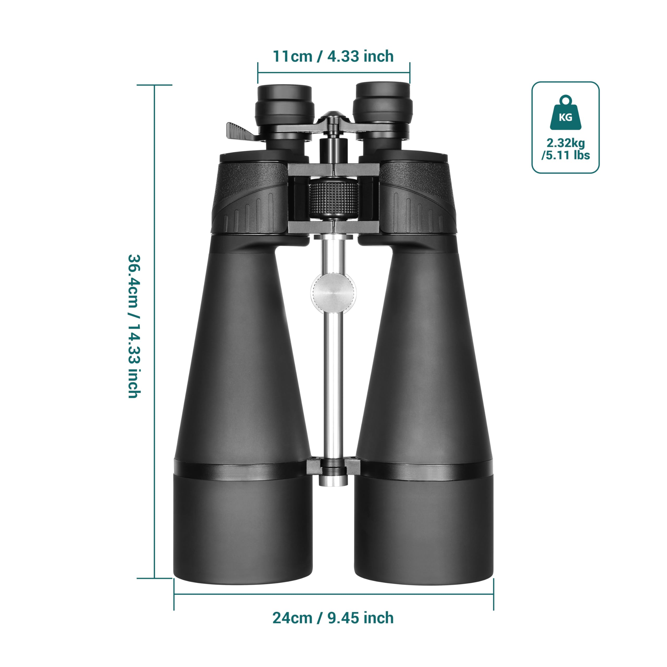 ESSLNB 15-30X80 Zoom Astronomie Ferngläser mit integriertem Stativanschluss Riesen Ferngläser mit Smartphone Adapter und Tasche für Sternbeobachtung Vogelbeobachtung und Jagd