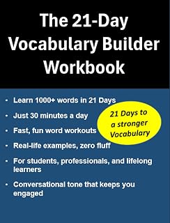 K Stallone 21-Day Vocabulary Builder Workbook: Daily Interactive Lessons to Boost Word Power & Confidence