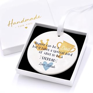 Beecreative Personalised Gift For Stepdad - Stepdad Birthday Gift - Step Dad Father's Day Gift - With Gift Box