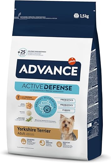 Advance – Pienso para perros adultos Yorkshire Terrier Advance pollo y arroz 1,5 kg.