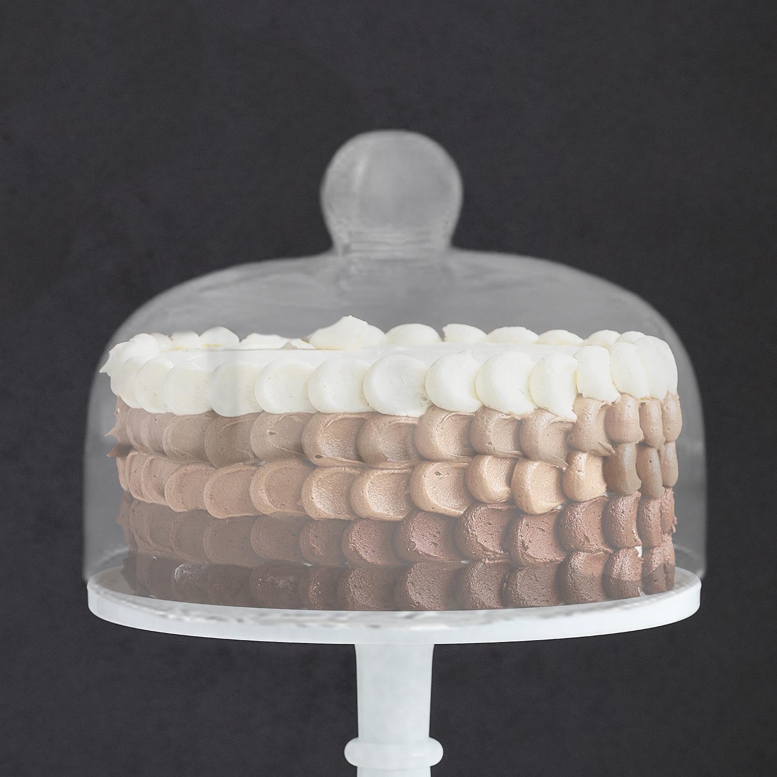 Dome di Display Rotondo per Torte, Copertura Del Piatto per Dessert, 16x22 Cm
