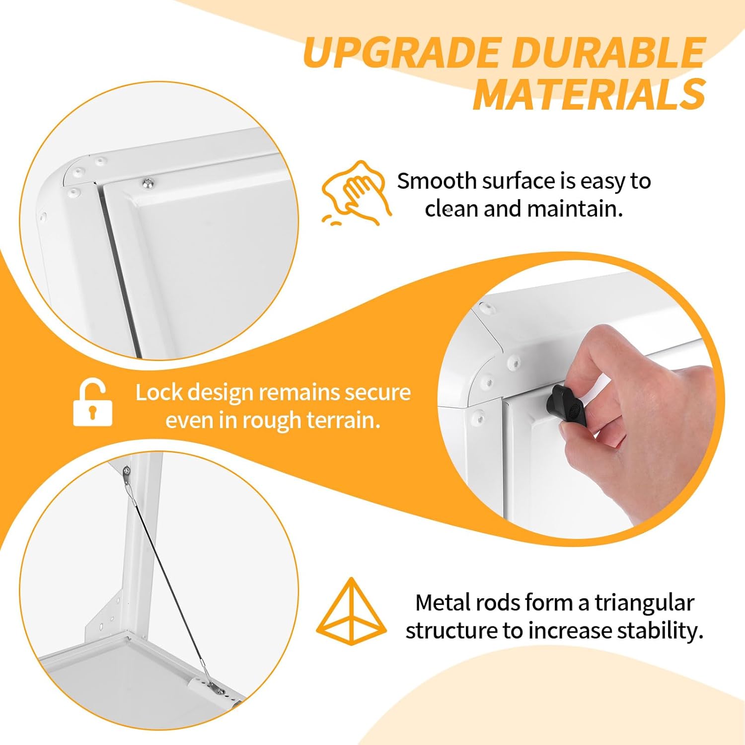 Foldable Rv Tables Campervan Outside Picnic Wall Mounted Table Aluminum Alloy Folding Wall Table Kit for Campervans/Motorhomes/Travel Trailers/Truck Campers