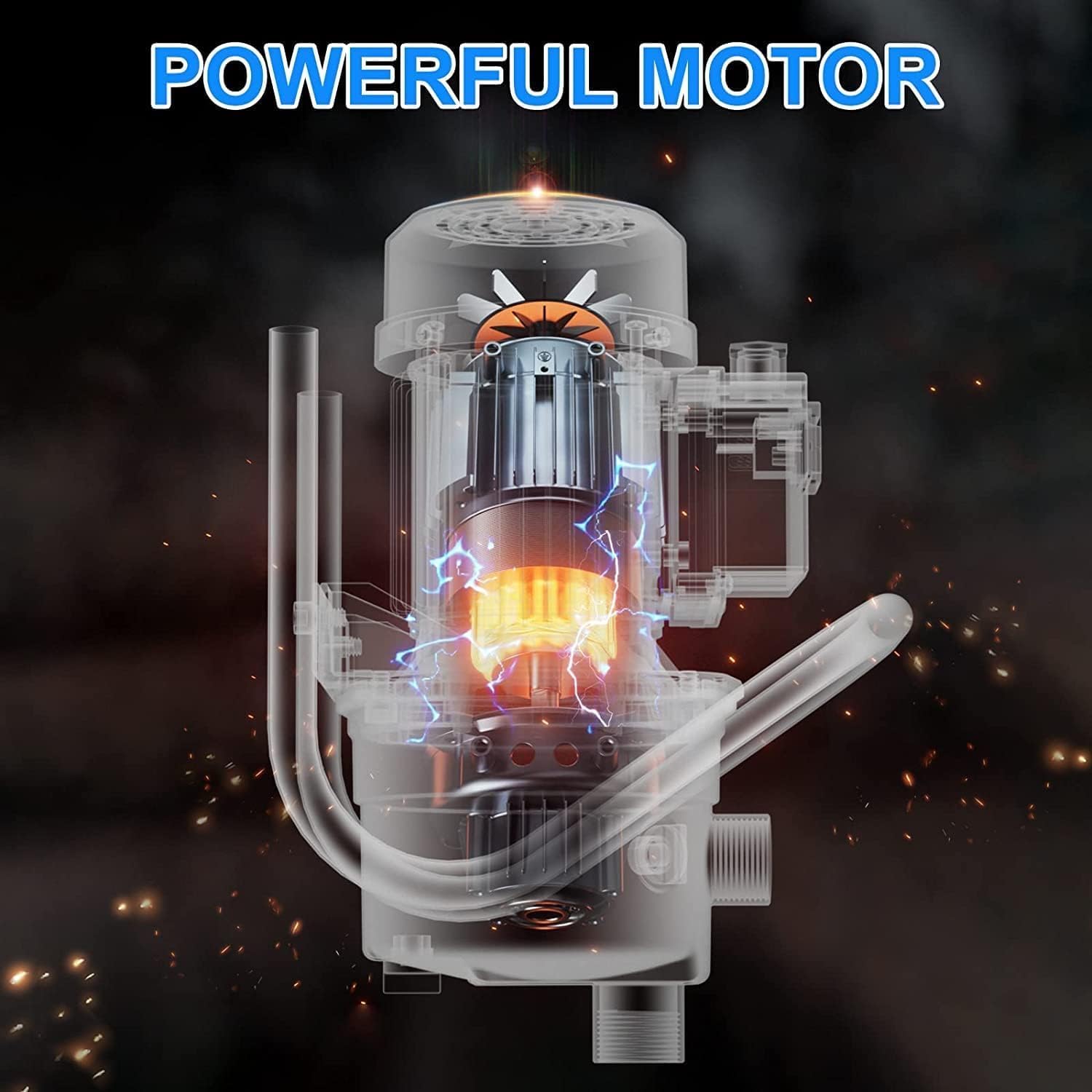 Water Transfer Pump 110V Shallow Well Pump 1.6HP 1800GPH Electric Portable Garden Pressure Booster Pumps for Pool Draining Farm Irrigation Lake Lawn Sprinkler System