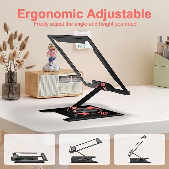 Soporte Plegable Ajustable para Tablet con Base Giratoria 360° miniatura 3