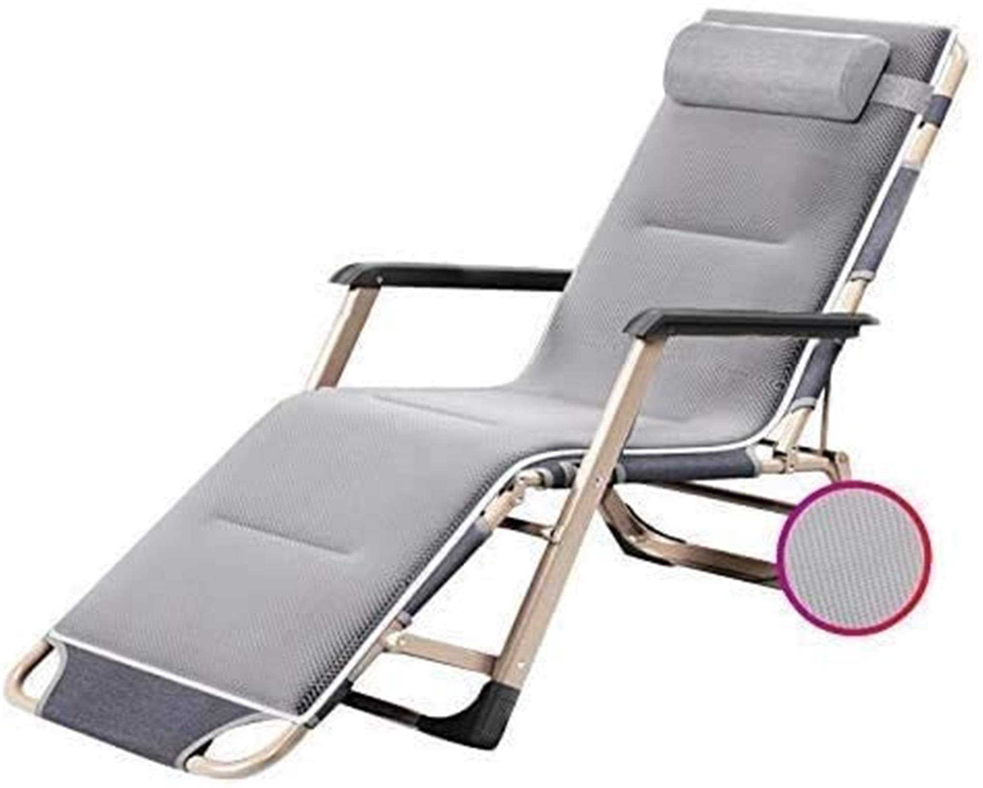 Chaise zéro gravité réglable pour soulager le dos sur votre terrasse ou patio