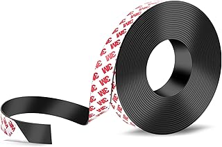 Strong Adhesive Magnetic Tape Strip Roll- 0.78" x 32ft, Cuttable Magnetic Sheets for,DIY Art Projects, Whiteboards, Fridge Organization - Ideal for Home, School, Office Use.(0.06" Thick)