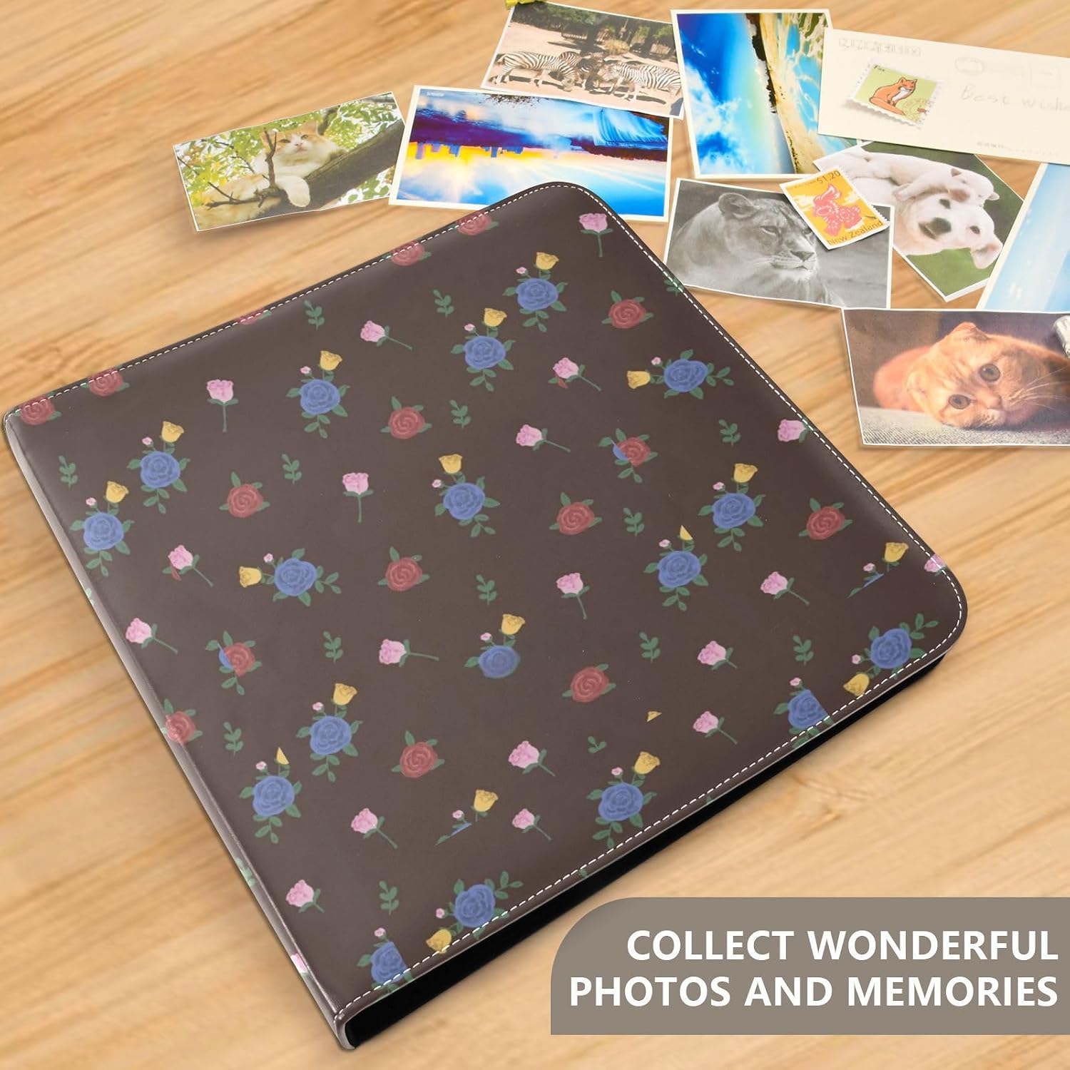 Red Blue Rose Photo Album Photo Books Self Adhesive Pages Scrapbook Photo Albums Family Photo Album 4 x 6