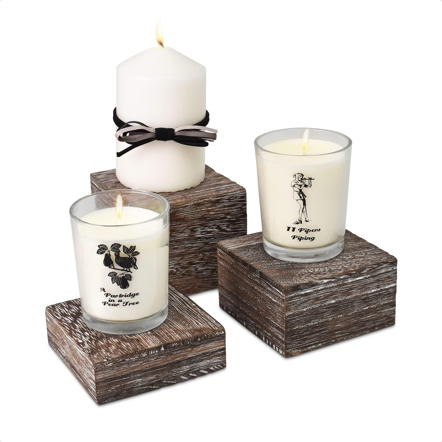 Amazon.com: MOOCA 3-Piece Wooden Square Risers for Display Jewelry and ...