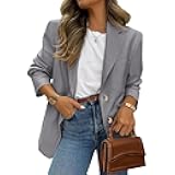 Blazers for Women Business Casual Jackets Long Sleeve Lapel Open Front Suit Jacket 2026 Spring Dressy Work Office Blazer