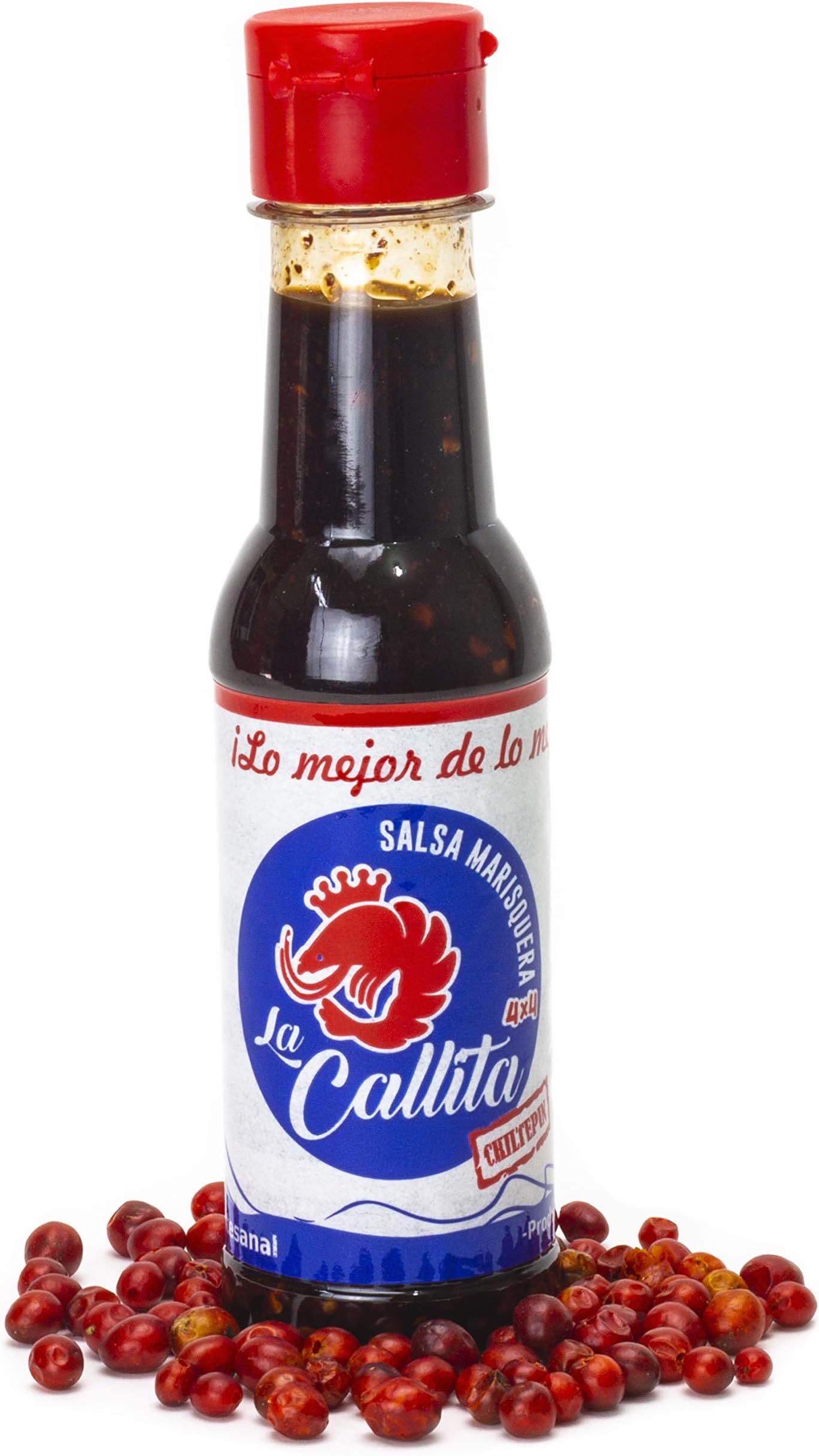 La Callita Salsa, La Callita Seafood Sauce La Original by Lencho 4x4 and Marisquero from Guasave Sinaloa, 5 oz