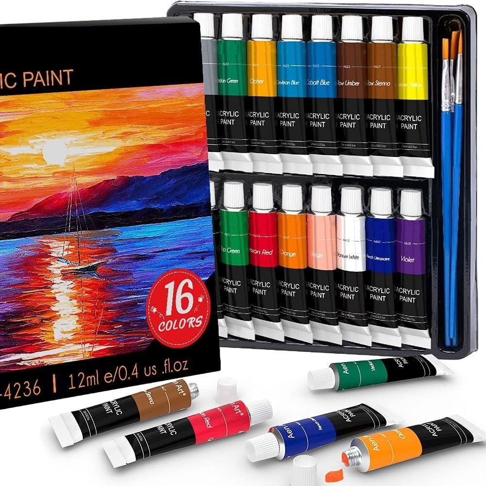 See full amazon price history chart for Examinspect Acrylic Colors Set : Paint set 16 vibrant Acrylic color in large volume- 12 ml each | Multi-Surface Paint | Pro Artist, Hobby Painters & Kid Examinspect Acrylic Colors Set : Paint set 16 vibrant Acrylic color in large volume- 12 ml each | Multi-Surface Paint | Pro Artist, Hobby Painters & Kid (B0CNVCHCQY) Amazon Price History, Amazon Price Tracker