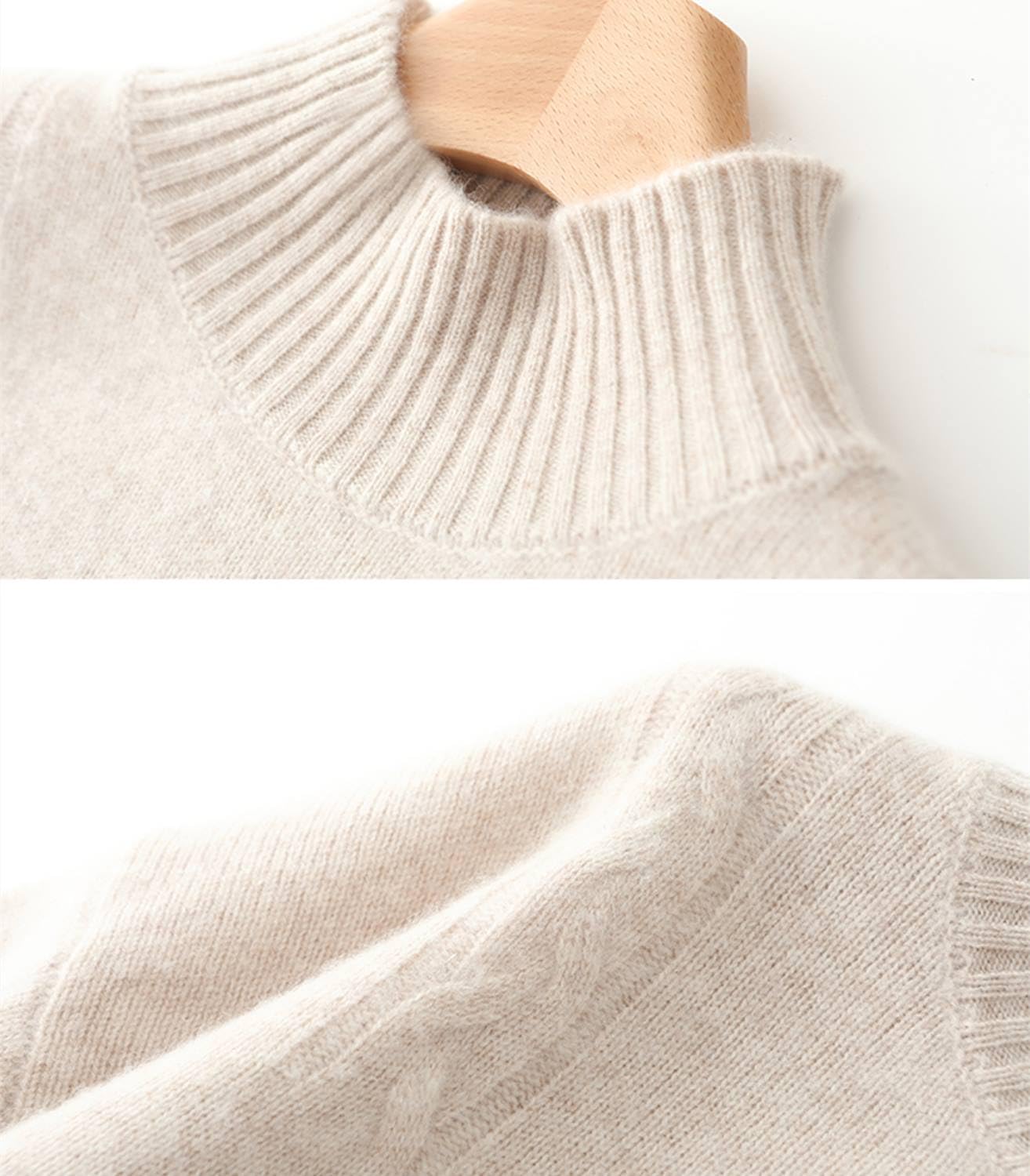 100% lana merino maglione vestito donna collo alto manica lunga spessa pullover autunno inverno maglia lungo top