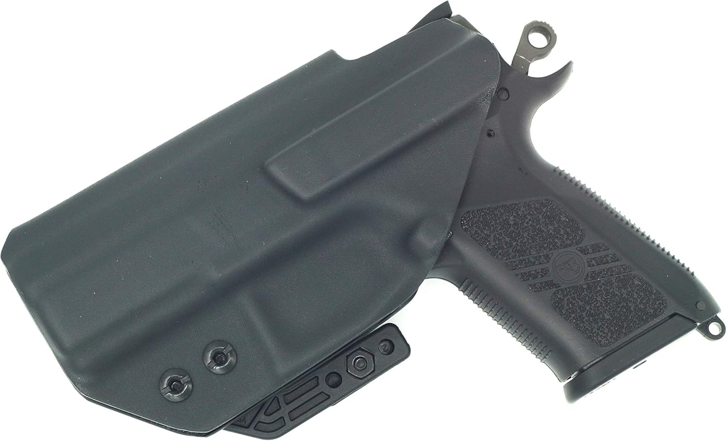 AIWB Series - Compatible with CZ P07 Kydex Appendix Inside Waistband Concealed Carry Holster Made in USA by Fast Draw USA (Black - Right Hand)