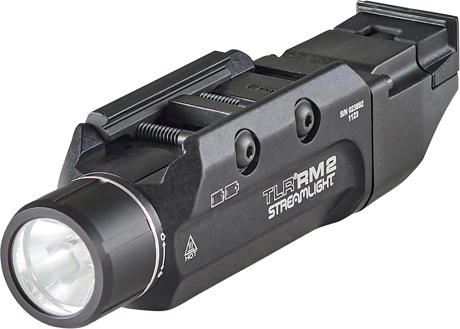 Streamlight 69450 TLR RM 2 Compact, Portable Rail-Mounted LED Tactical Lighting System with Tail Loc, Remote Switch, and 2 Lithium Batteries, Black