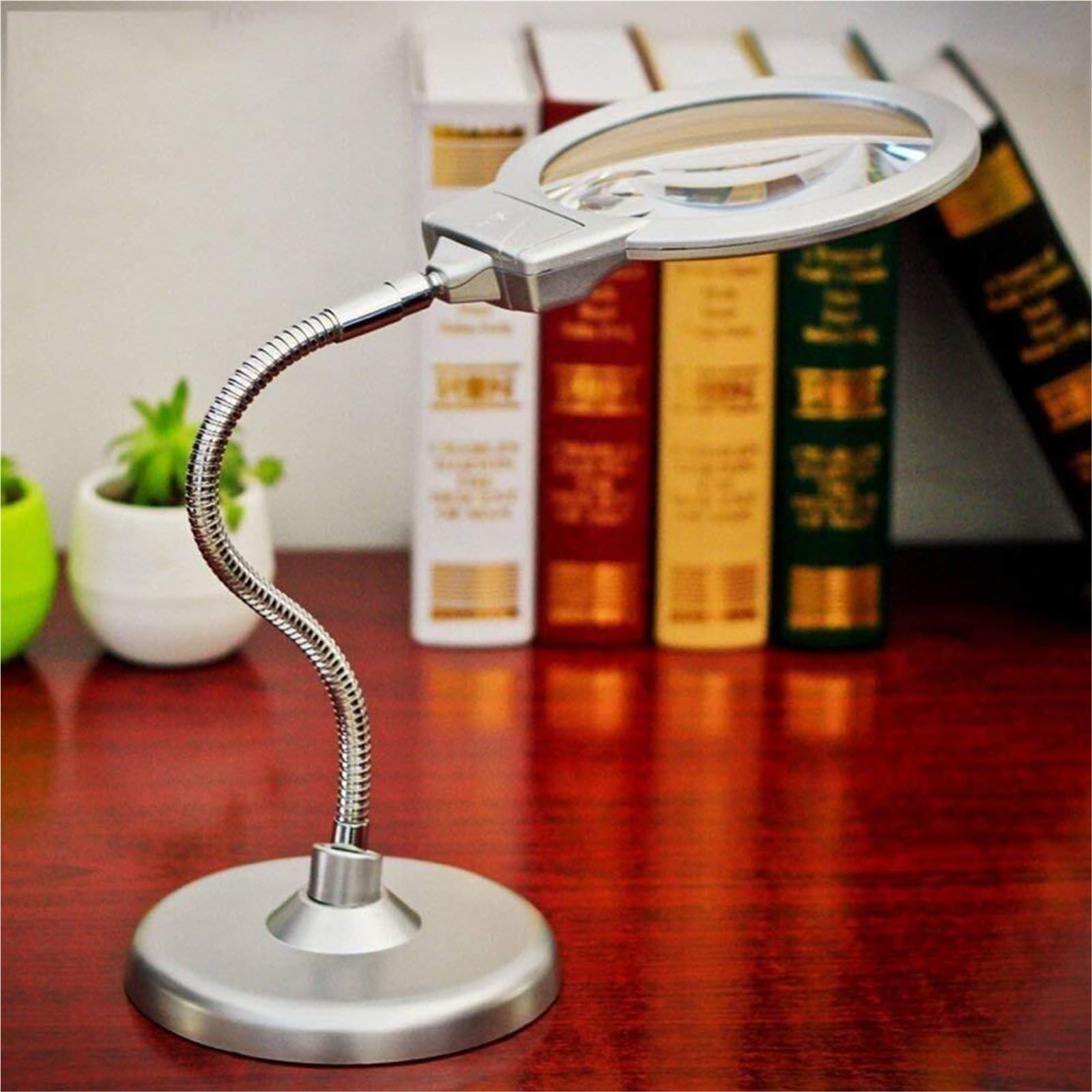 Lente di ingrandimento da Tavolo, Grande, for riparazioni, LED, for Ufficio, for schermi, Artigianato, Hobby, Pittura, Cucito, lavori ravvicinati, Anziani, Riparazione, Telefono Cellulare