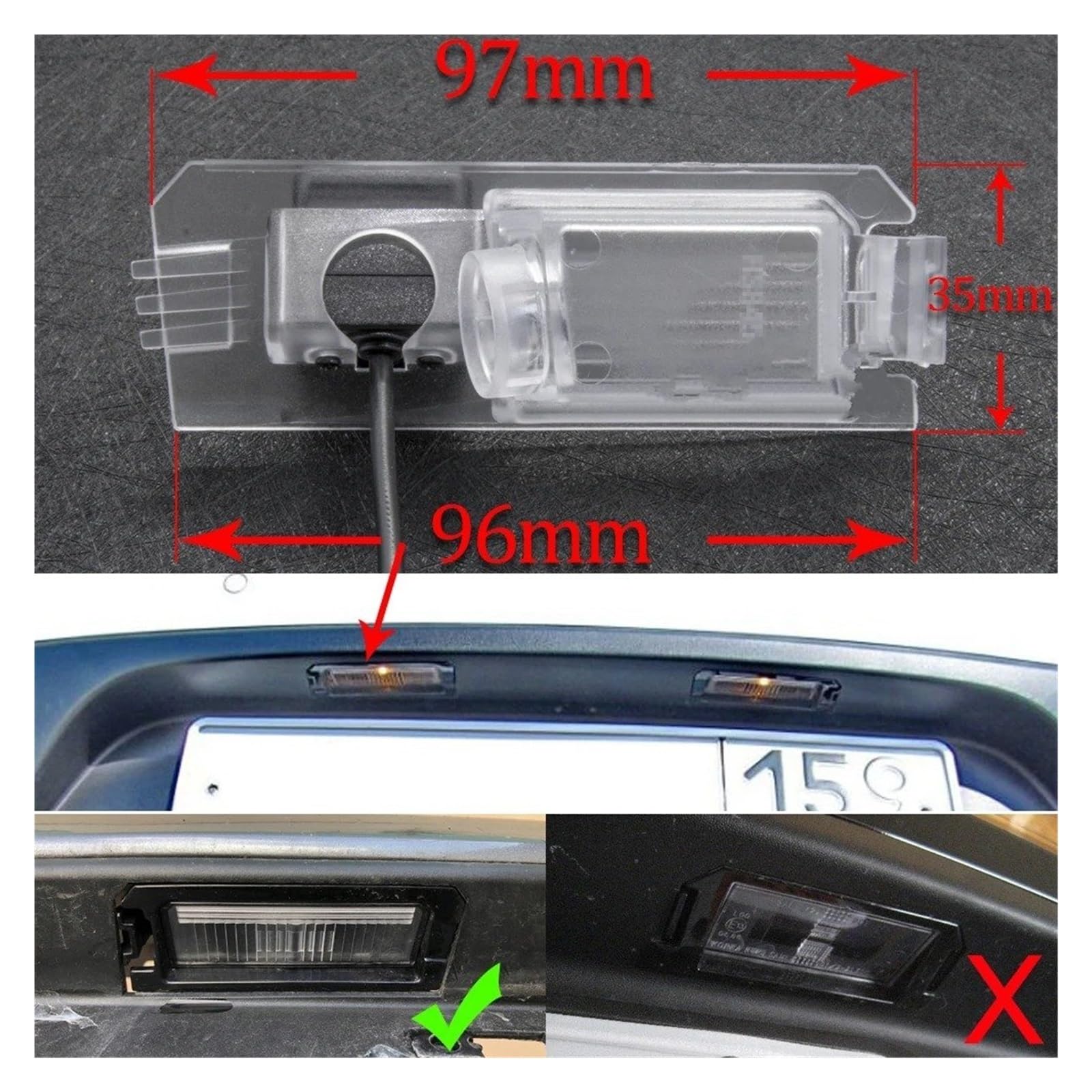Cámara para Vehículo AHD 1280 * 720 para Kia para Rio 4 YB para MK4 2017-2020 para Cadenza/K7 YG 2017-2020 para Niro DE 2016-2020 Monitor Cámara Trasera