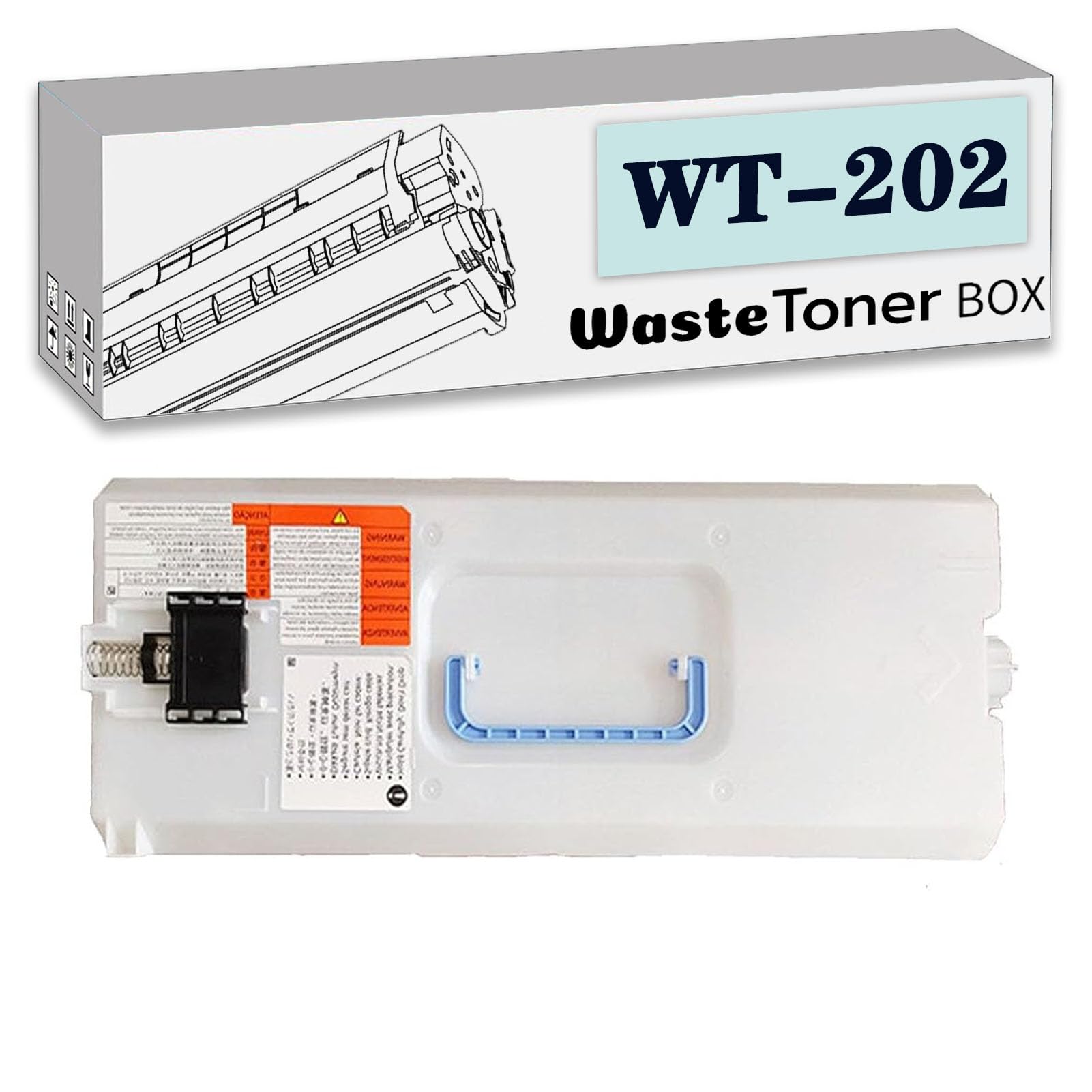 PUCIO WT202 Waste Toner Bottle，Compatible Replacement WT-202 Waste Toner Box, Suitable for Canon C3530i C5535i C5540i C5550i C5560i DX 4845i 6000i 6860i 6870i Printers 1 Pack