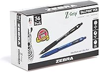 Vista 14 de Zebra Pen Z-Grip - Bolígrafo retráctil de punta media, 3/64 pulgadas, tinta negra, 36