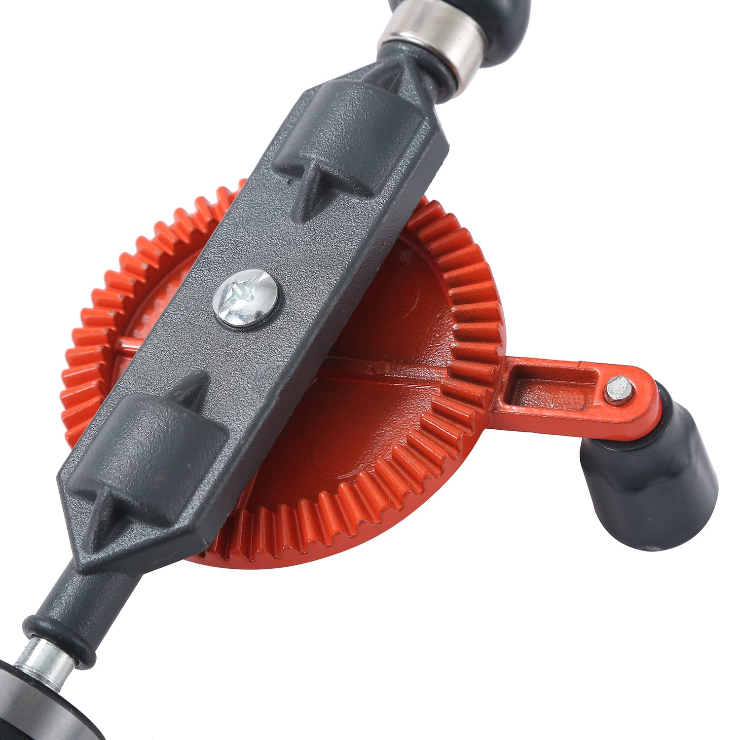 KATSU Trapano manuale, capacità 10 mm 3/8 pollici, mandrino di precisione a doppio ingranaggio, trapano manuale per punzonare legno, plastica, acrilico, circuiti stampati 313014