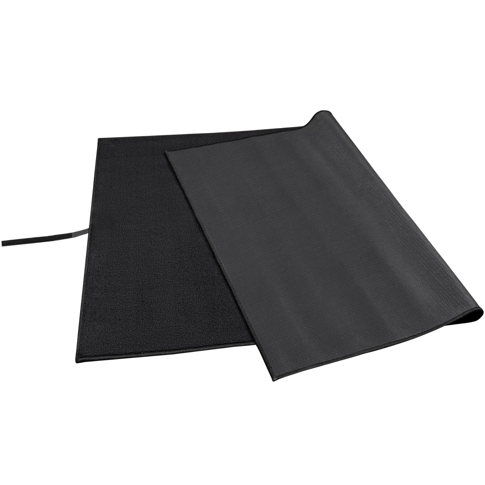 OUUTMEE Alfombra de batería de 120 x 180 cm, antideslizante, insonorizada, almohadilla de práctica electrónica profesional, para batería de jazz y otros instrumentos musicales (negro)