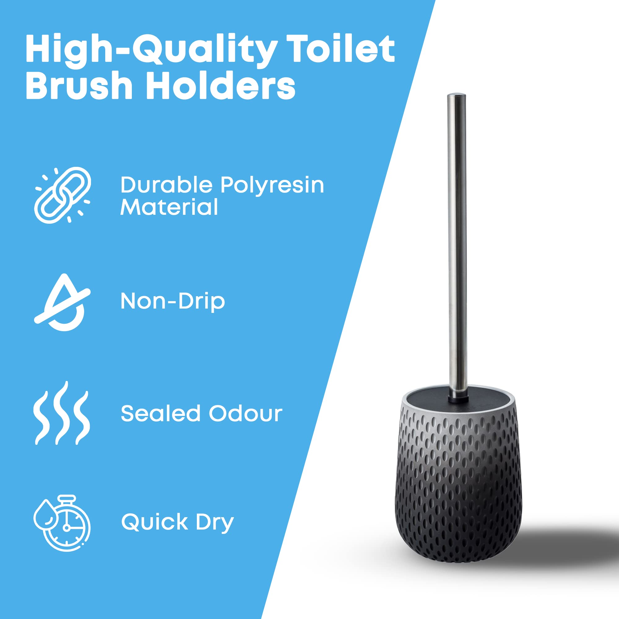 Bluecanyon Milano Pink Toilet Brush & Holder - Harrys Department Store