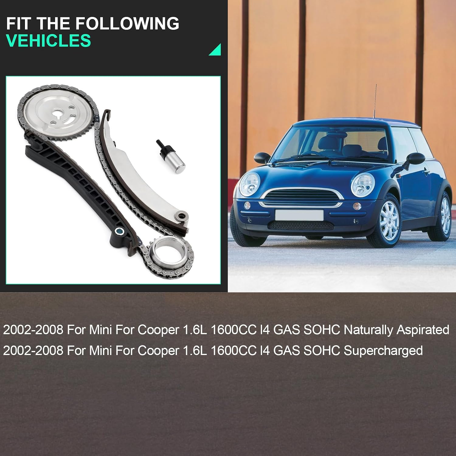 Timing Chain Kit For 2002 2003 2004 2005 2006 2007 2008 For Mini Cooper 1.6L 16V SOHC
