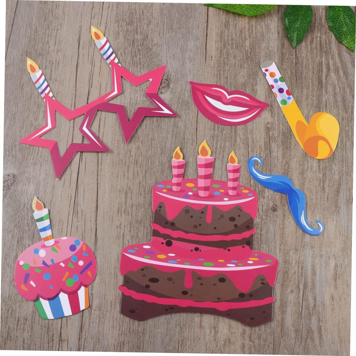 Homoyoyo Funny Crown Photo Booth Props 22 Piece Set for Birthday Decorations Teenager Birthday Party Supplies