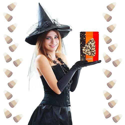 Miniatura 5 de Fruidles Golosinas de maíz de caramelo de Halloween, sin gluten, aperitivos divertidos y festivos (media libra, maíz dulce de olor a maíz)