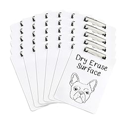 Blue Summit Supplies 30 Pack Dry Erase Clipboard, Whiteboard Clipboard for Classroom, White Board with Front Surface and Low Profile Clip, Designed for Classroom and Business Use