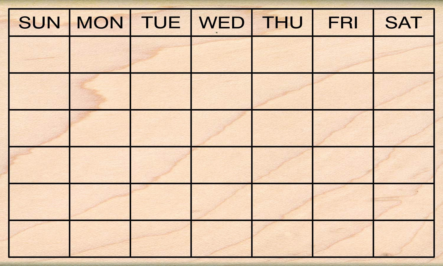 Stamps by Impression Journal, Habit Tracker, Calendar Rubber Stamp 2.75" x 4.75" 6 Row ST 1320