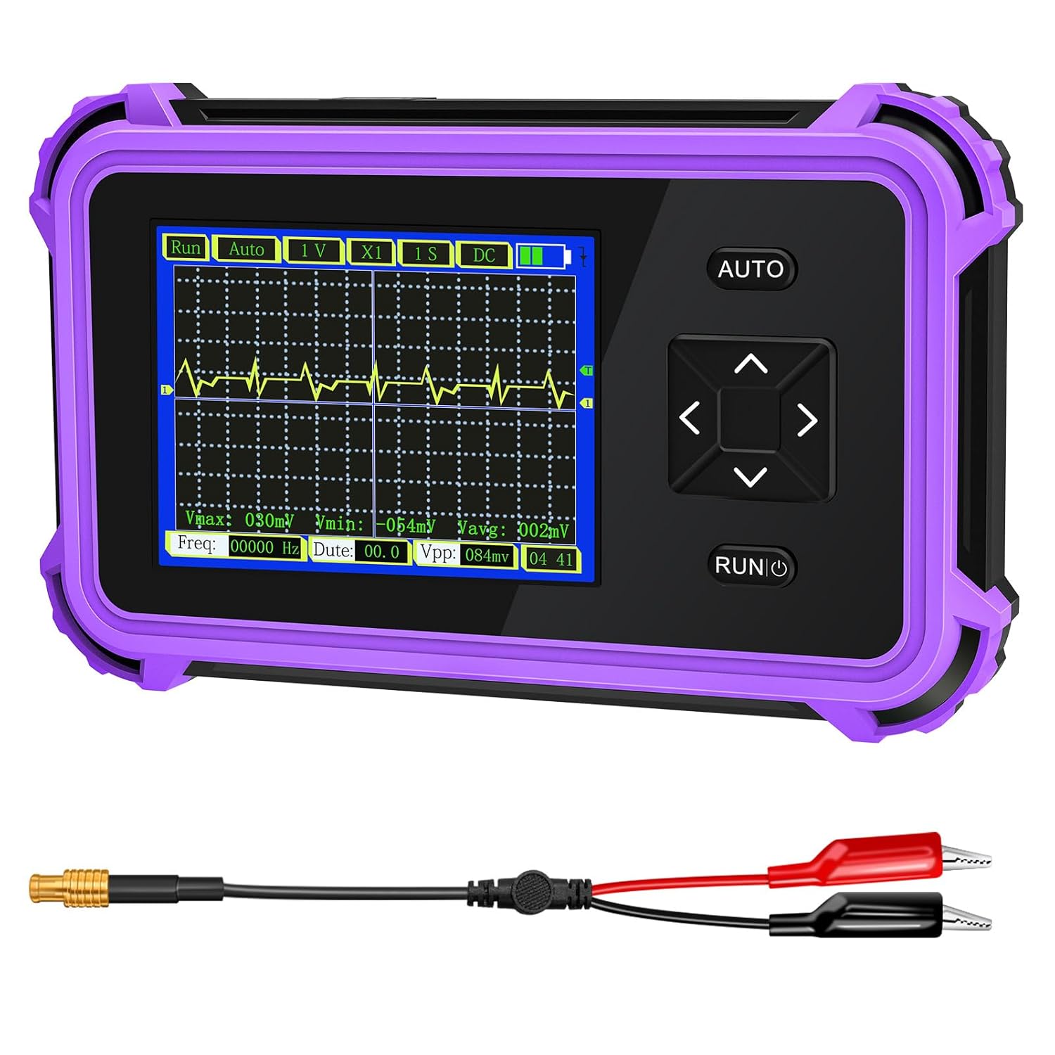 Handheld Portable Oscilloscope, 2.8" TFT Digital Oscilloscope, 1MHz Bandwidth, 8.33MSa/s Sampling Rate, Auto/Normal/Single Trigger Modes, Ideal for Home & Automotive Use