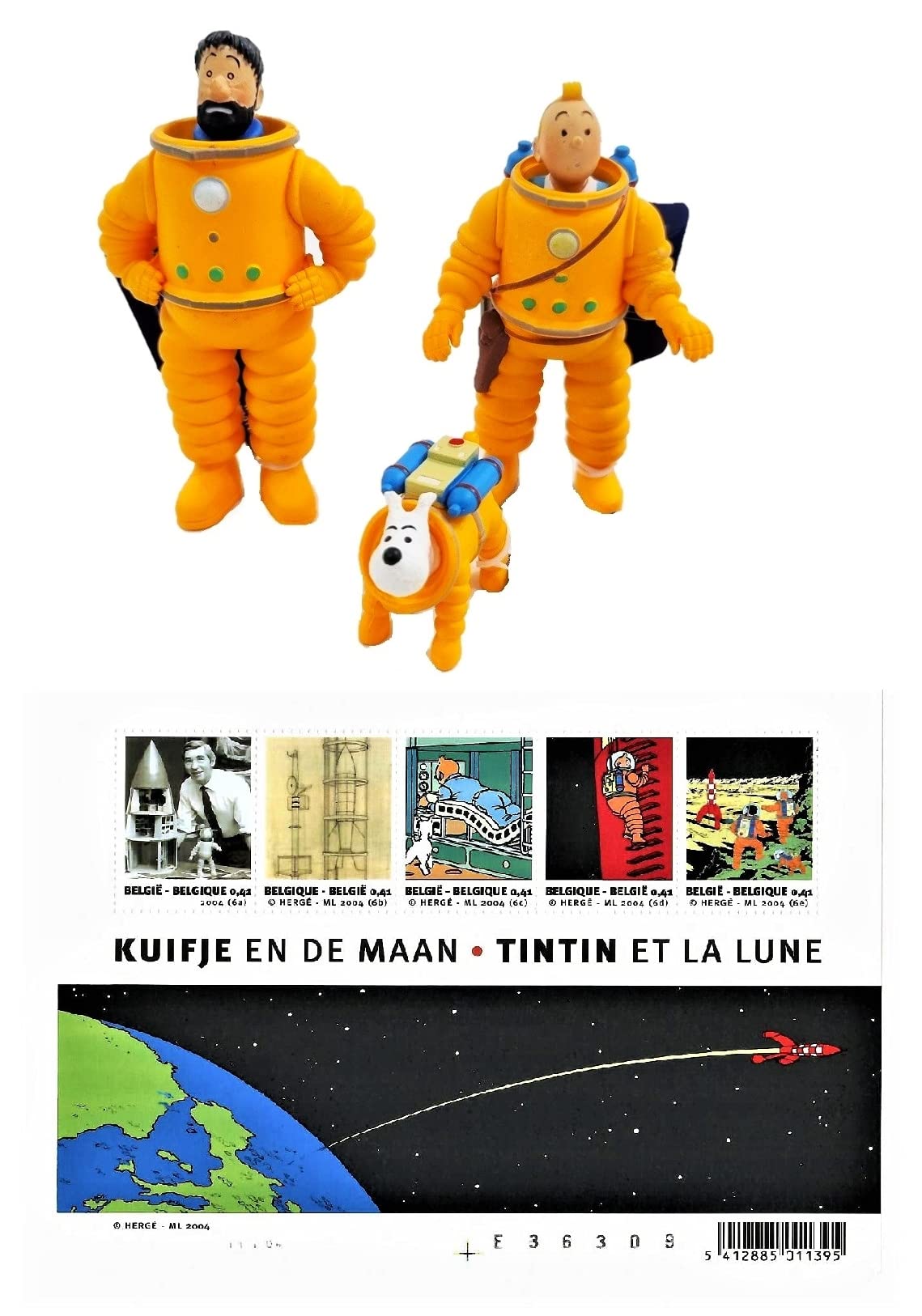 Buy Aranyak Hobby® Tintin Captain Haddock and Snowy Cosmonaut to