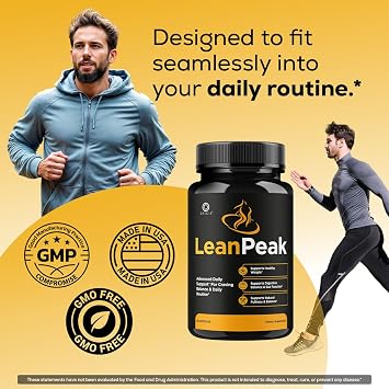 (5 Pack) Lean Peak - Lean Peak Advanced Capsules Support Premium Formula, LeanPeak Pills Maximum Strength All Natural for Overall Health and General Wellness Reviews, 300 Capsules for 5 Months