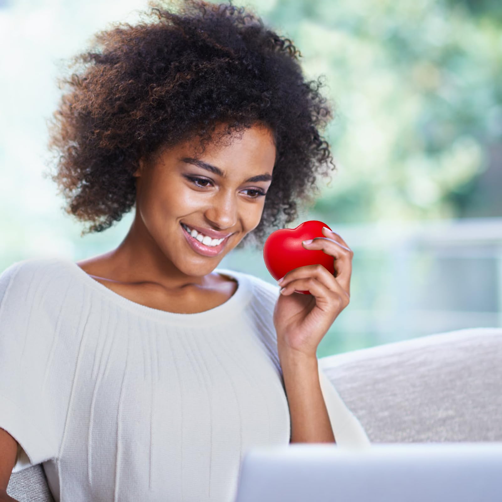 Palline Da Esercizio Antistress Per Mani Training per Singolo a Cuore | Palle Antistress Cuore Per Sollievo Dallo Stress, Riabilitazione Dita, Presa, Palla Spremere