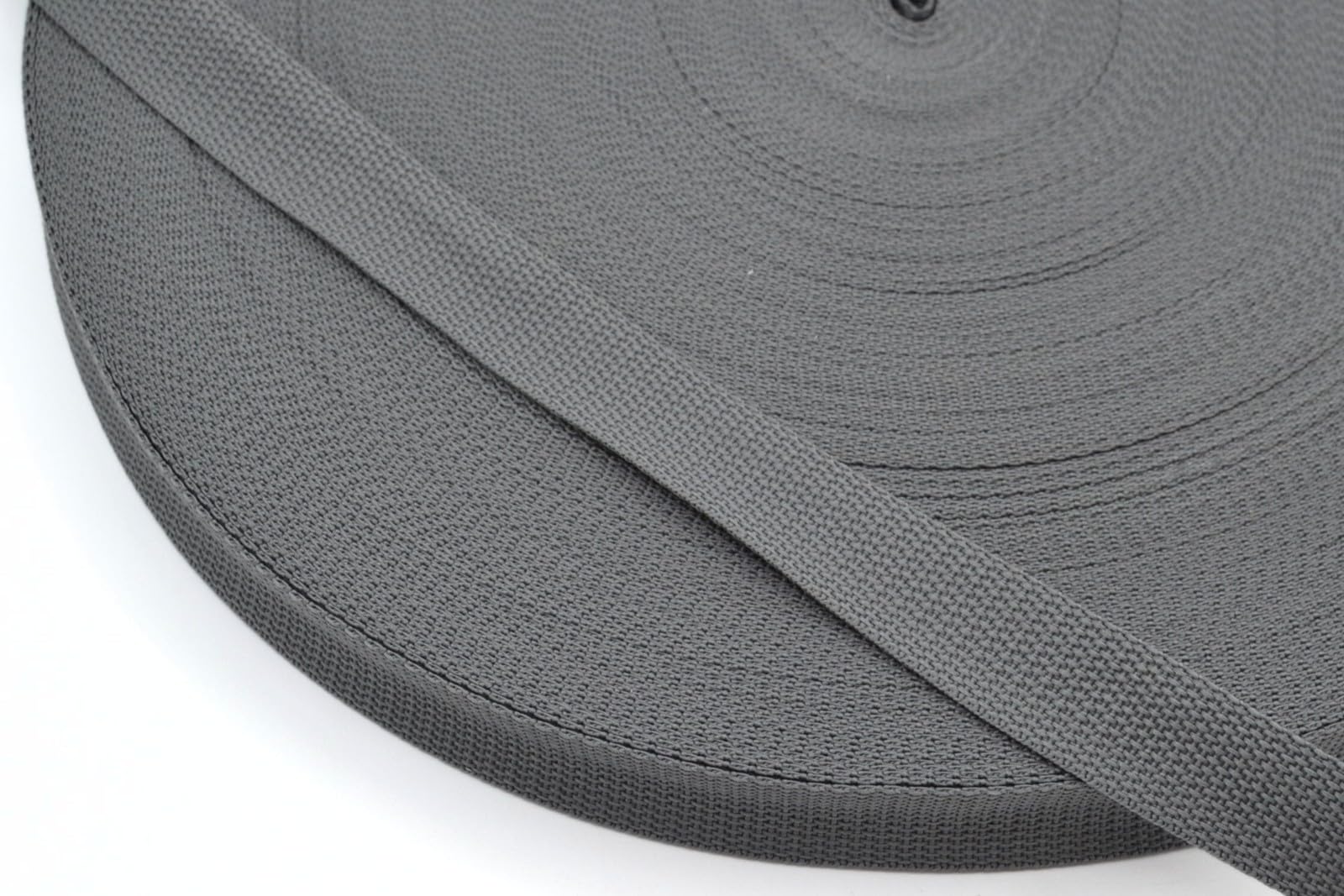 celloexpress Polypropylene Webbing Strapping - Strap Tape Bag Tote Handle - Grey 25mm 1 (inch), 3m (300cm) โ image 1
