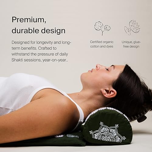 Miniatura 4 de Almohada de acupresión Shakti premium, sostenible y duradera, alivia el estrés y la tensión, promueve la relajación y la concentración, almohada de