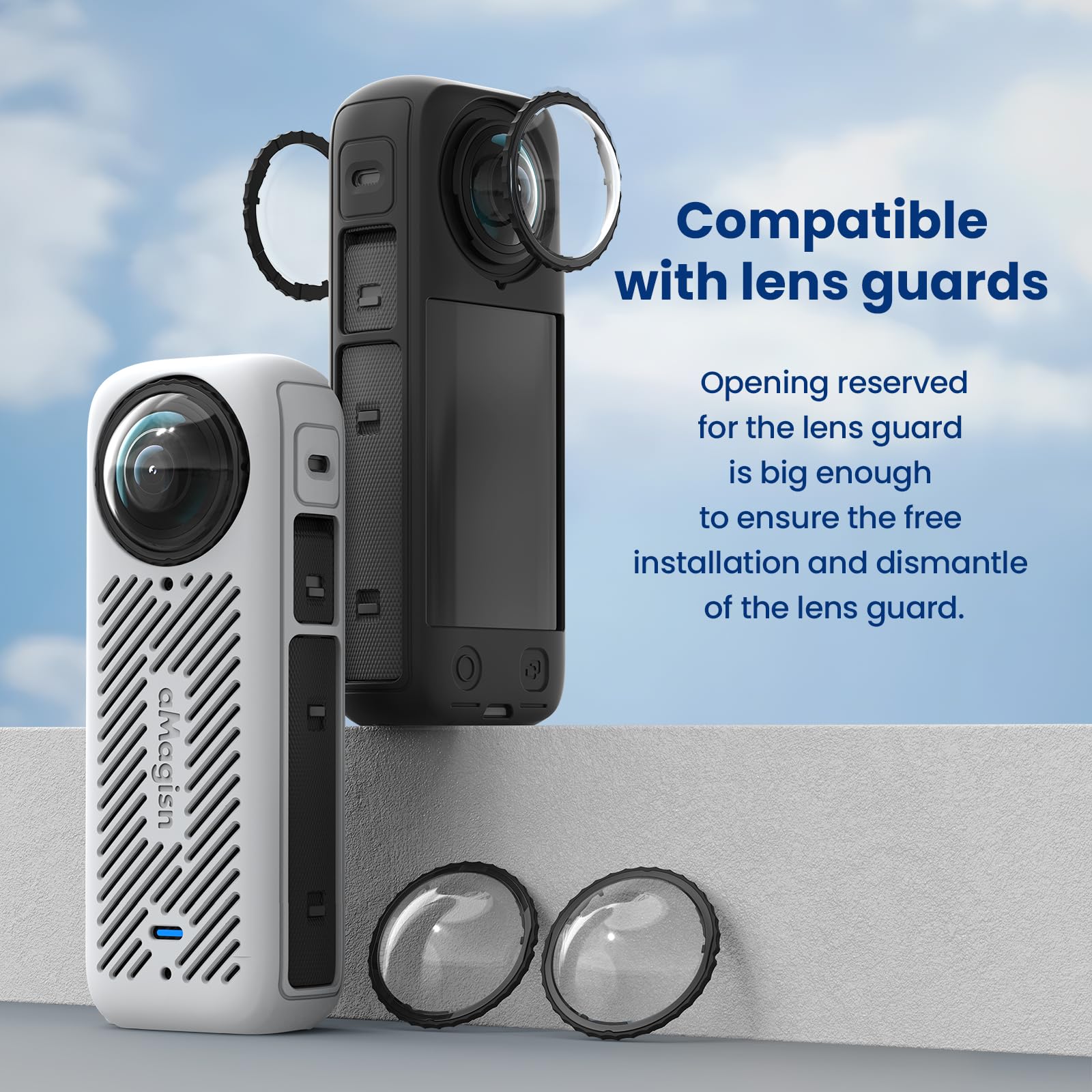 Amazon | TOMGDRACO INSTA 360 X4対応 本体シリコンケース シリコーン 