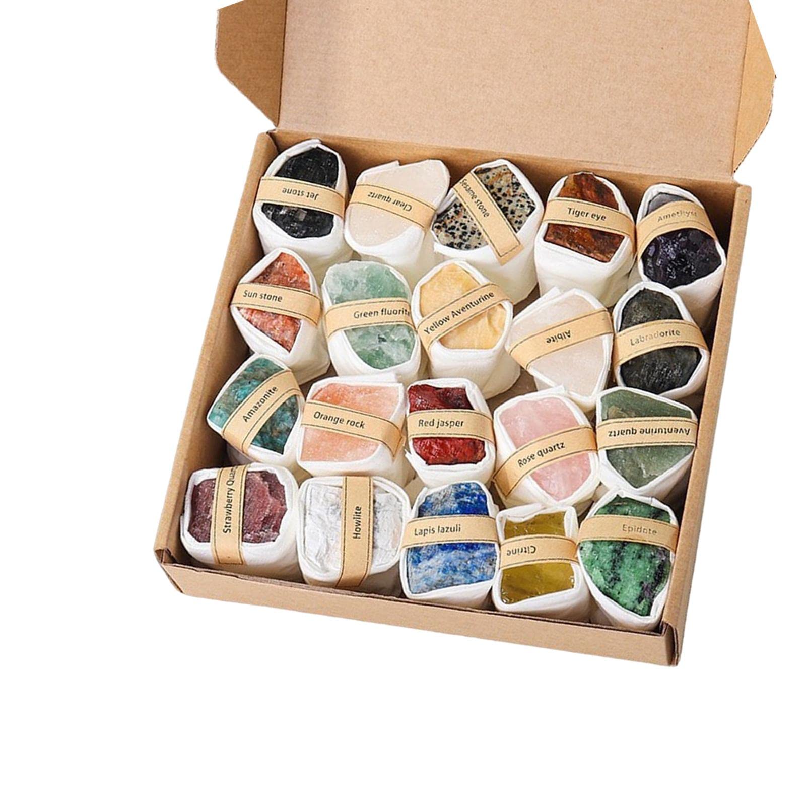 Colección de Lujo de Rocas Y Minerales, Juguete Educativo Y de Aprendizaje, Kit de Excavación Geológica, Juego, Kit de Geológicas para Recuerdos, Estilo a, Individual