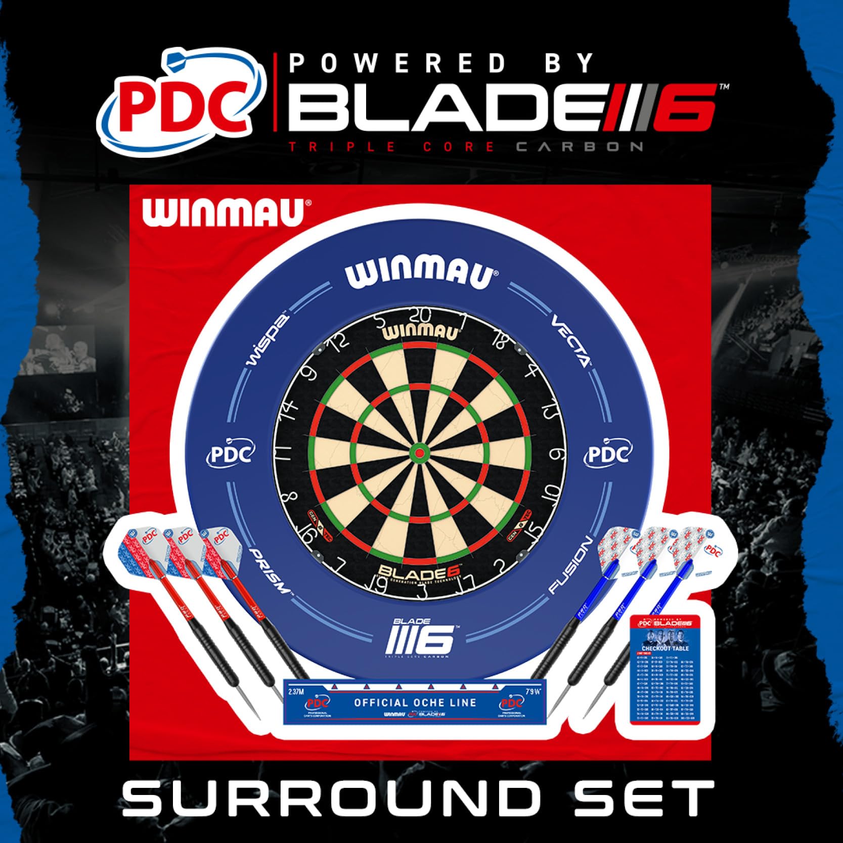 Winmau Blade 6 - Bersaglio professionale con setole - Specifiche ufficiali del torneo