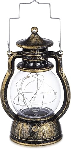 TEHAUX 1pc Retro linterna de mano decorativa lámpara de queroseno creativa barra colgante lámpara para el hogar escena vibe iluminación (con batería)