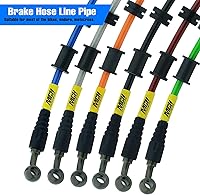 Vista 21 de Manguera de aceite hidráulico para motocicleta Fewfuss - Línea de aceite 28 28 grados M10 de acero trenzado para freno y embrague para moto